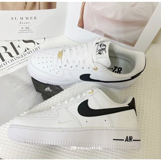 S.G NIKE AIR FORCE 1 CT2302-DQ7658-100 40週年 全白黑勾 低筒 小GD 休閒鞋