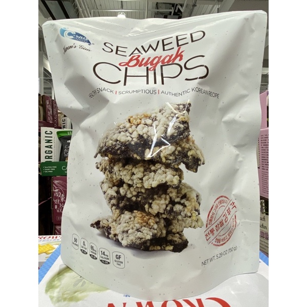 Seaweed Bugak Chips 海苔脆片 150公克 好市多 costco 蝦皮購物