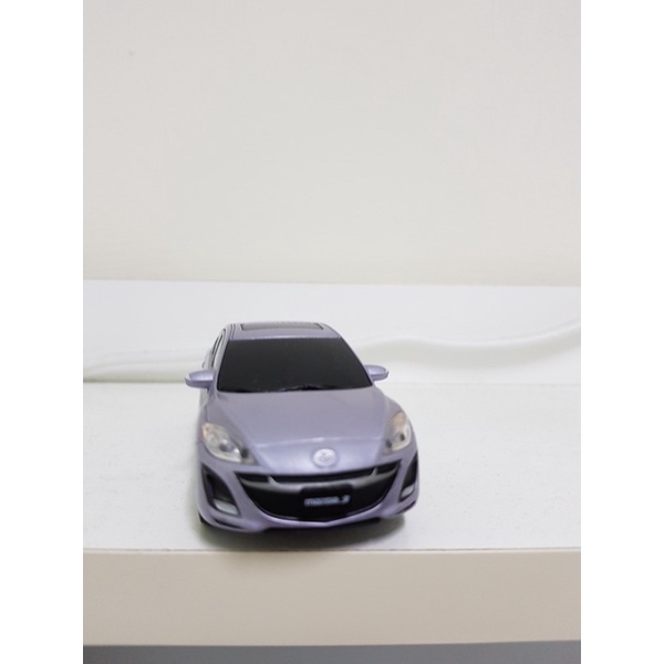 1/43 Mazda 3原廠塑膠模型車 絕版 銀紫色