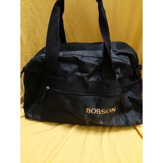 BOBSON伯布森 黑色輕旅行手提袋包~附斜背帶