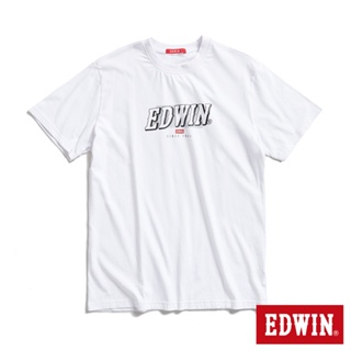 EDWIN 復古漫畫LOGO短袖T恤(白色)-男款 網路獨家
