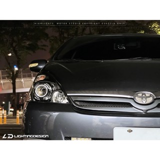 【高雄亮點】GTR GLC 魚眼大燈 Toyota Wish LED大燈 客製化 魚眼 Wish 汽車魚眼大燈 GLC
