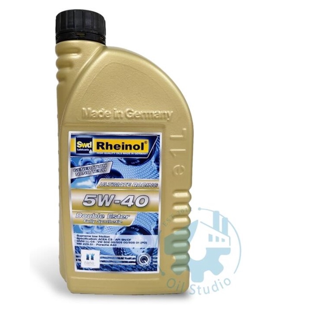 《油工坊》【整箱１２罐/ 免運】SWD RHEINOL NANO  RACING DOUBLE ESTER 5W40