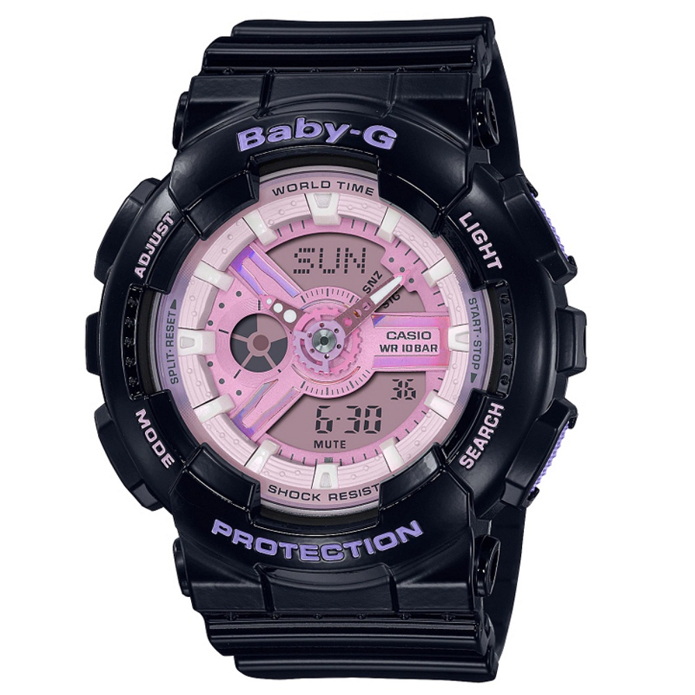 【聊聊甜甜價】CASIO BABY-G 炫光色彩休閒雙顯腕錶 BA-110PL-1A