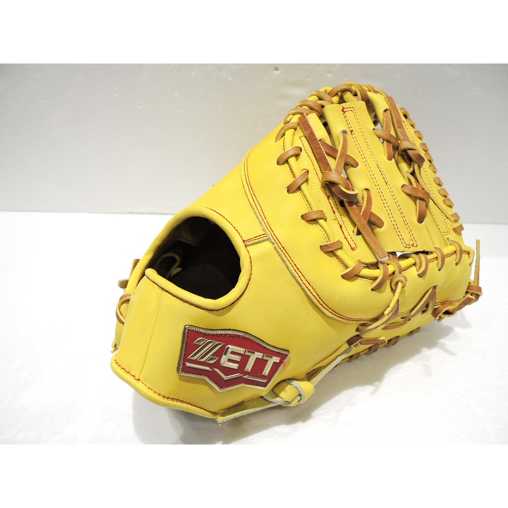 日本品牌 ZETT 362系列 硬式 棒壘球一壘手手套 萊姆黃(BPGT-36213)附贈手套袋