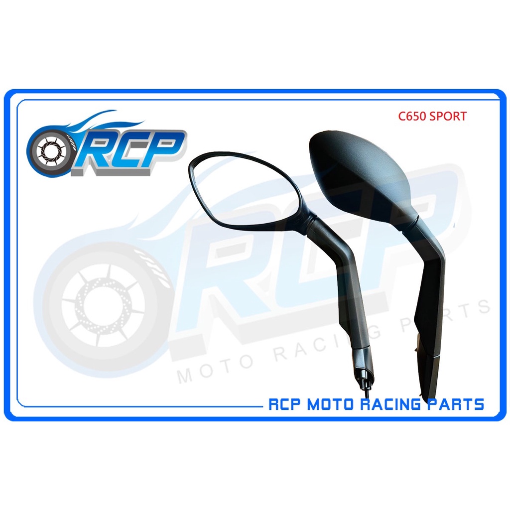 RCP BMW C650 SPORT 2011~2021 後視鏡 後照鏡 橢圓 鏡台製 外銷品 902