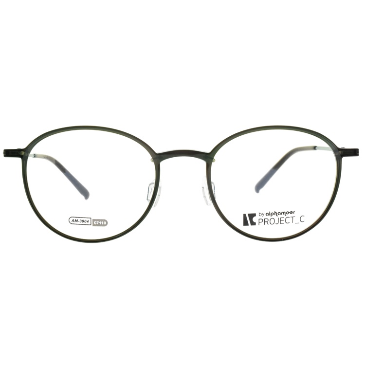 Alphameer 光學眼鏡 AM3904 C7110 10號腳 塑鋼細框款 Project-C系列 眼鏡框- 金橘眼鏡