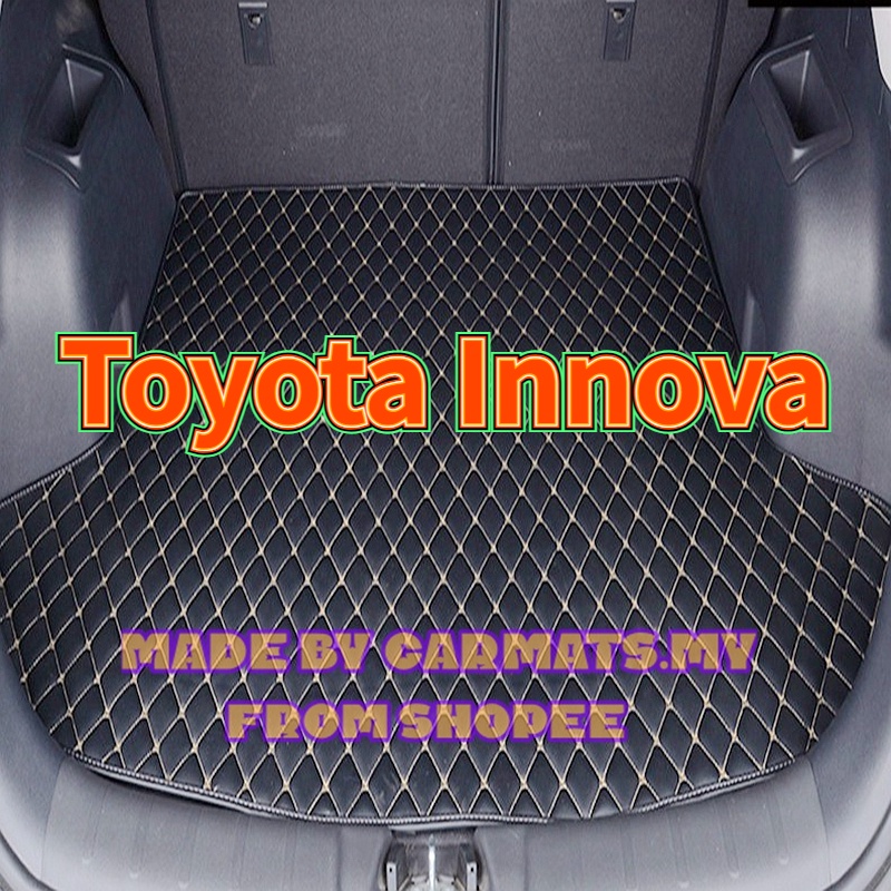[现货]適用於豐田 Toyota Innova 後車廂墊 PU皮革 後備箱 托盤 貨物墊 INNOVA後備箱地毯