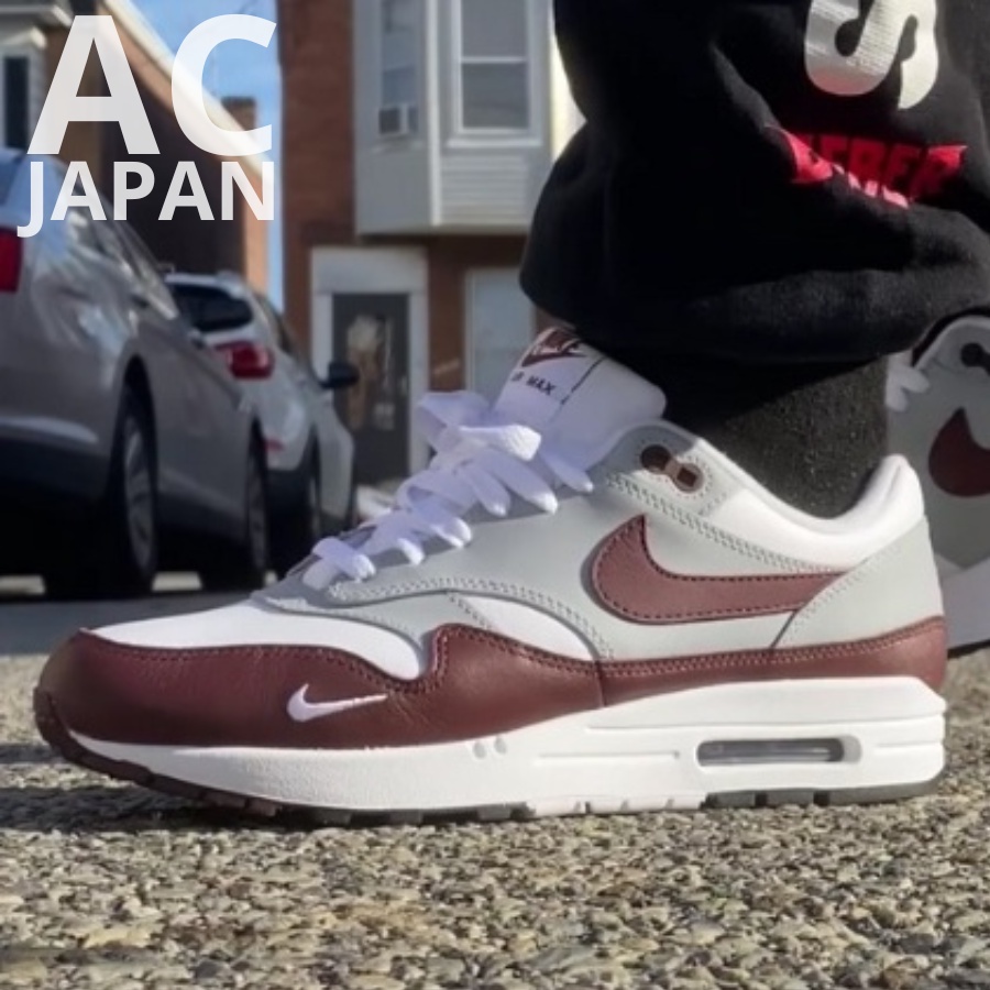 免運🔊Nike Air Max 1 PRM 咖啡 灰白棕 經典 氣墊 皮革 休閒 百搭 男鞋 女鞋 DB5074-101