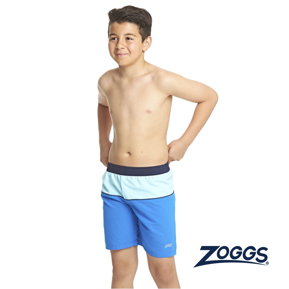ZOGGS 青少 大童 男童 沙灘 海灘褲 休閒 游泳 玩水 海邊 雙色 拼接