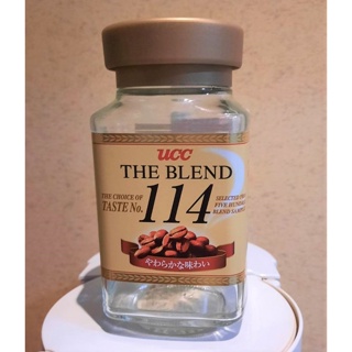 【二手】UCC #114 90g 咖啡空瓶 玻璃瓶 醬料瓶