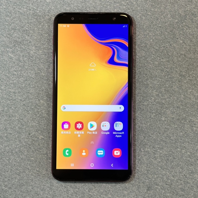 SAMSUNG J4+ 32G 紅 9成新 功能正常 二手 6吋 雙卡雙待 j415 臉部解鎖 台中