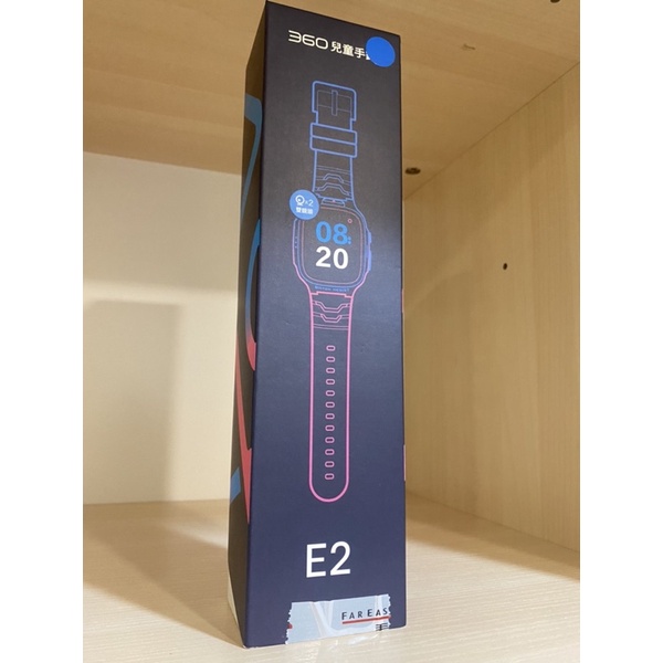 【360 e2 兒童手機定位手錶】藍色款，原廠台灣版，遠傳、全虹原廠保固至2023/2/21。