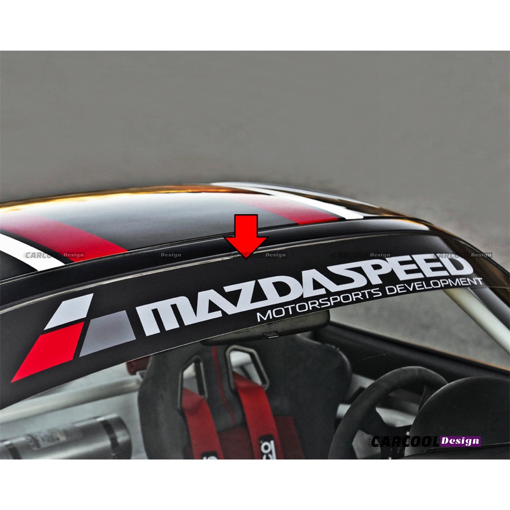 （全台可安裝）Mazdaspeed前檔玻璃車貼紙mazda RX7 RX8改裝前擋貼紙貼花拉花（德國進口）