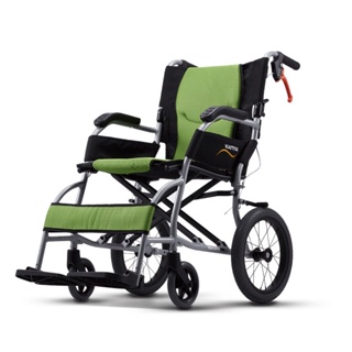 【聚康】康揚 B款鋁合金輪椅 旅弧KM-2501 蘋果綠【可申請補助】