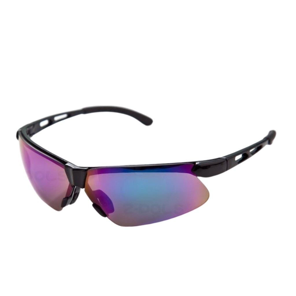 視鼎Z-POLS 舒適運動型系列 質感亮黑框搭配七彩鏡面 PC-UV400強化鏡片運動眼鏡！新上市