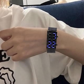 手錶 LED 顯示屏手錶數字手錶 LED 顯示屏手錶男士派對手錶裝飾