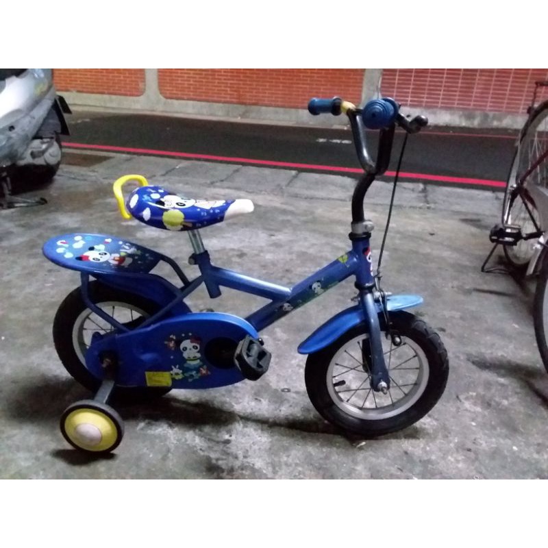 【二手】【限店取】 12吋 熊貓 兒童自行車 童車 兒童腳踏車 團團 圓圓 圓仔 圓寶 藍色