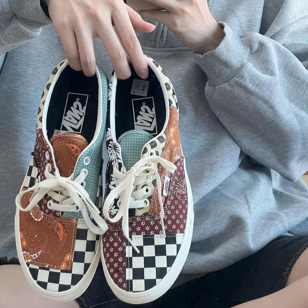 【MDST】VANS ERA TIGER PATCHWORK 變形蟲 腰果花 棋盤格 滑板鞋 韓國代購