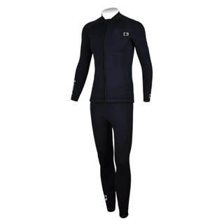 🔥現貨免運區🔥【Bestdive】經典黑白系列 超彈布面分體防寒衣整套 3mm｜男女款 水肺 素色