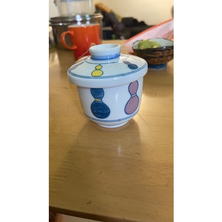 日式陶瓷葫蘆圖案茶碗蒸杯200ml （杯+蓋）