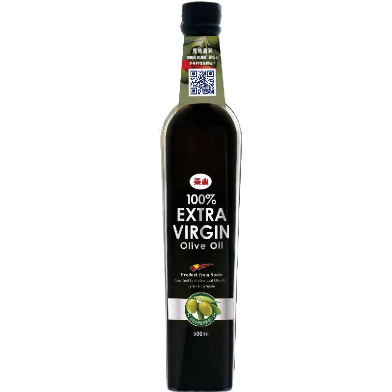 泰山第一道冷壓橄欖油[箱購]500ml毫升 x 6Bottle瓶【家樂福】