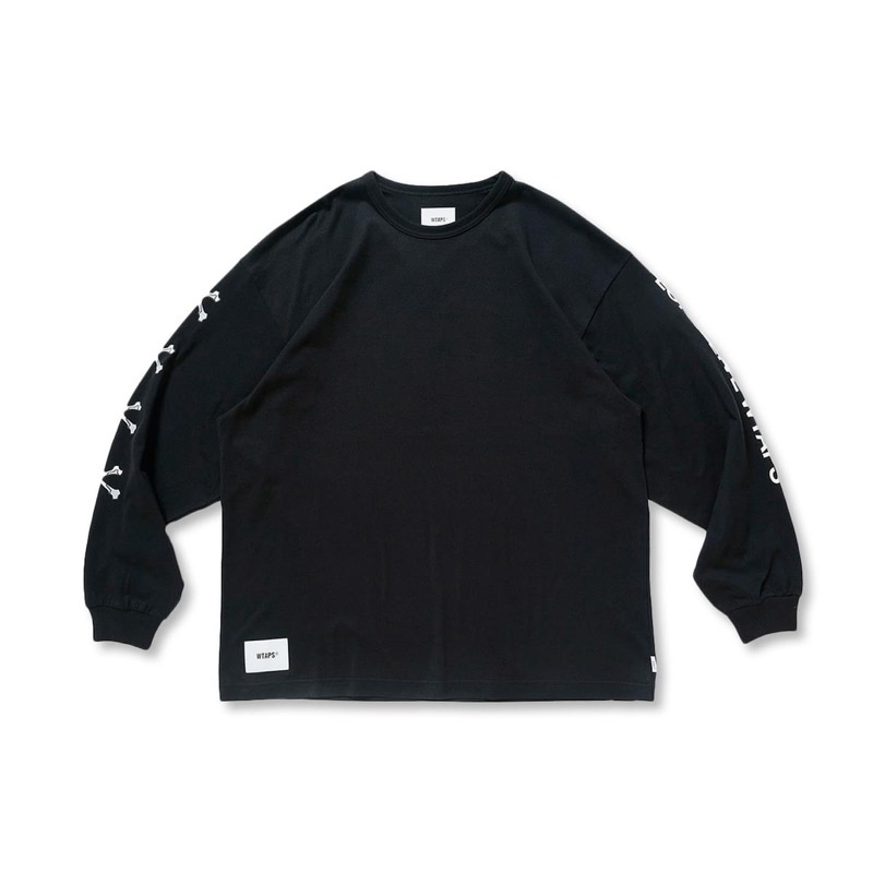 新品未使用222ATDT-CSM12 LXLXW / LS / COTTON WTAPS LXLXW LS TEE COTTON Size: 02 Black Men 222ATDT-CSM12