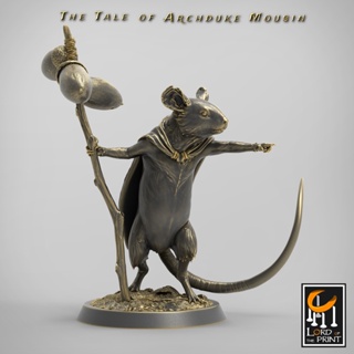 Tazo工坊[LOTP] Mouse Pointing forward Traveler旅行鼠指向前姿 3D列印模型AM