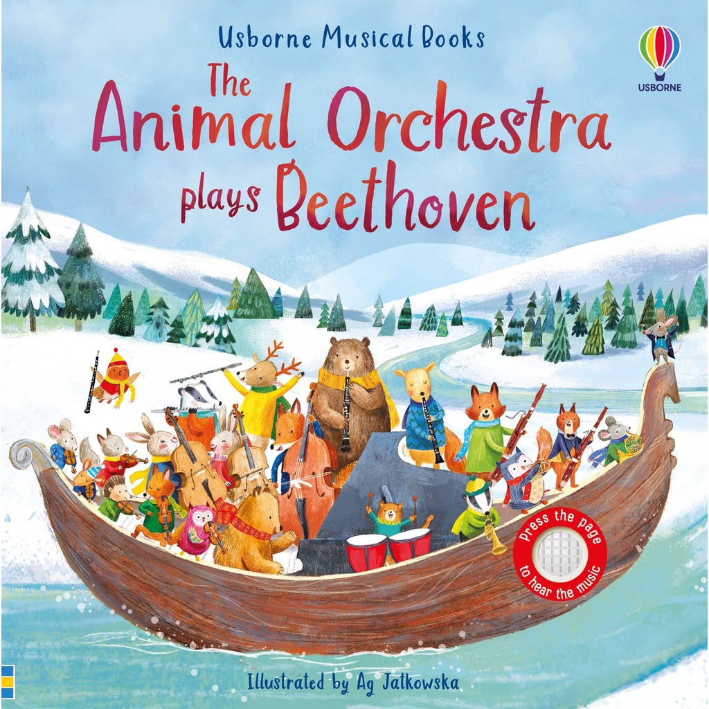 【預購-到貨時間以私訊為主】美國Usborne出版 - Animal Orchestra - Beethoven