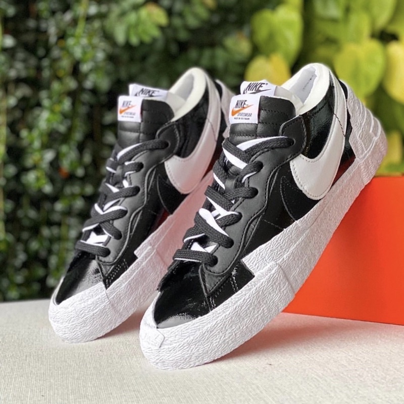 【Leein】Nike x Sacai Blazer Low black 黑漆皮 雙勾 聯名男女鞋 DM6443-001