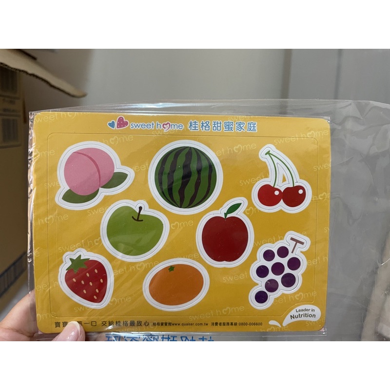 全新。水果磁鐵。西瓜蘋果葡萄樂趣多