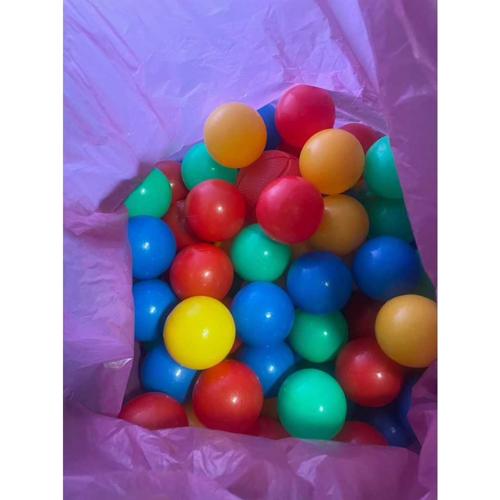 【吉兒二手商店】兒童球池 球屋 塑膠彩球 約130顆