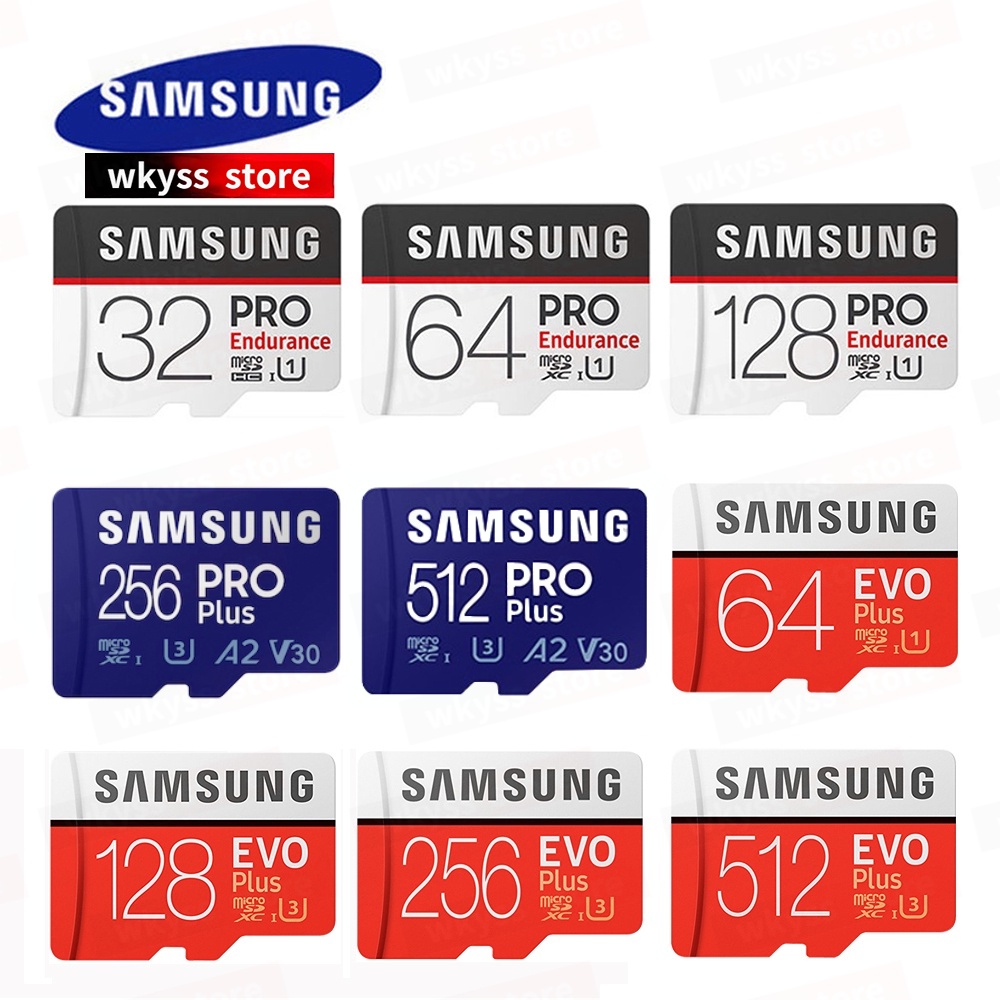 SAMSUNG 三星存儲卡 EVO Plus 1024GB Micro SD 16GB 32GB 64GB Class