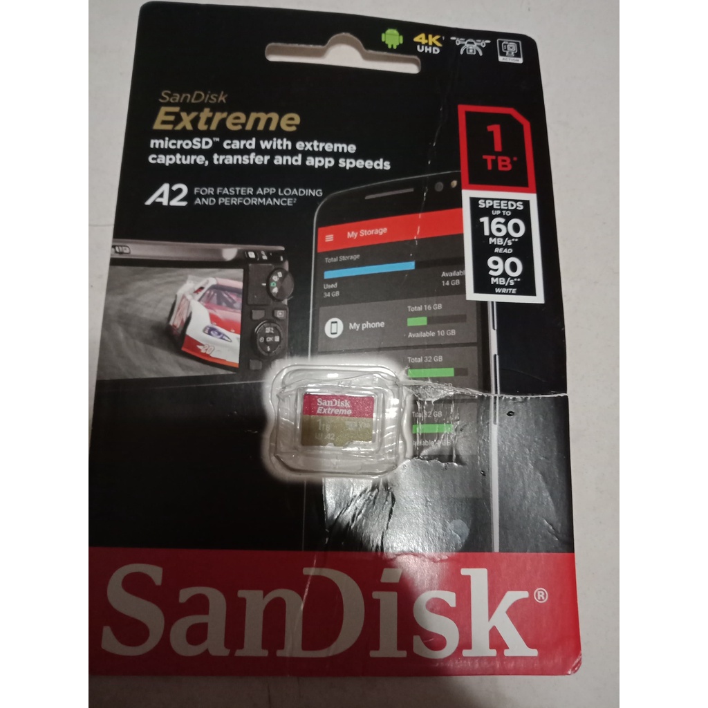 原廠SanDisk 1TB 1T microSD 160MB/s Extrememicro SDXC micro SD