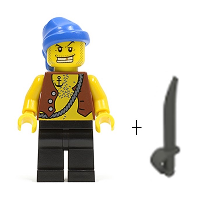 玩樂趣 LEGO樂高 6243 海盜系列 Pirate 二手人偶 (pi084)