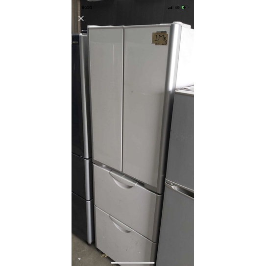 二手中古白色日立385公升4門變頻冰箱，可製冰，保固3個月