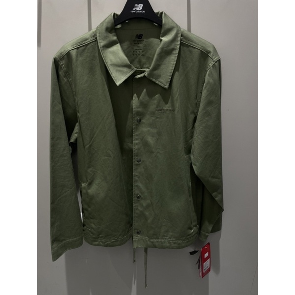 New balance MJ23552OLF軍綠色 美版 襯衫式外套