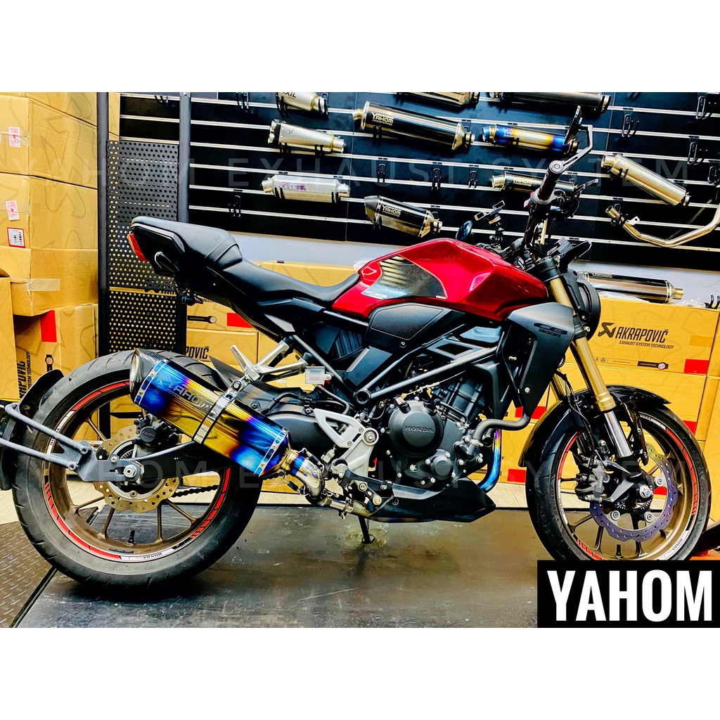 YAHOM 鈦合金排氣管 全段鈦 CB300R 改裝排氣管 改裝中尾段 直上中尾段 正蠍/斜口蠍/斜口蠍/吉村