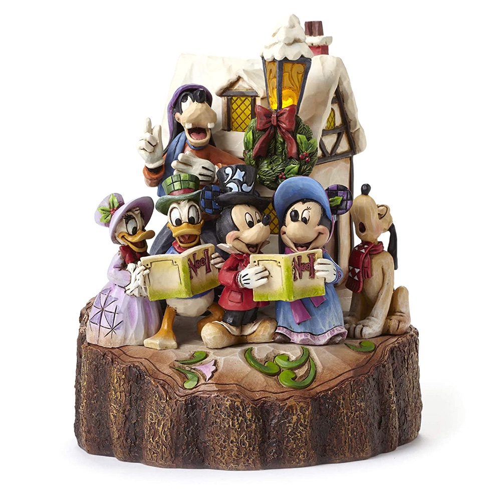 Enesco精品雕塑 Disney 迪士尼 米奇與好朋友 聖誕佳音居家擺飾 EN76971