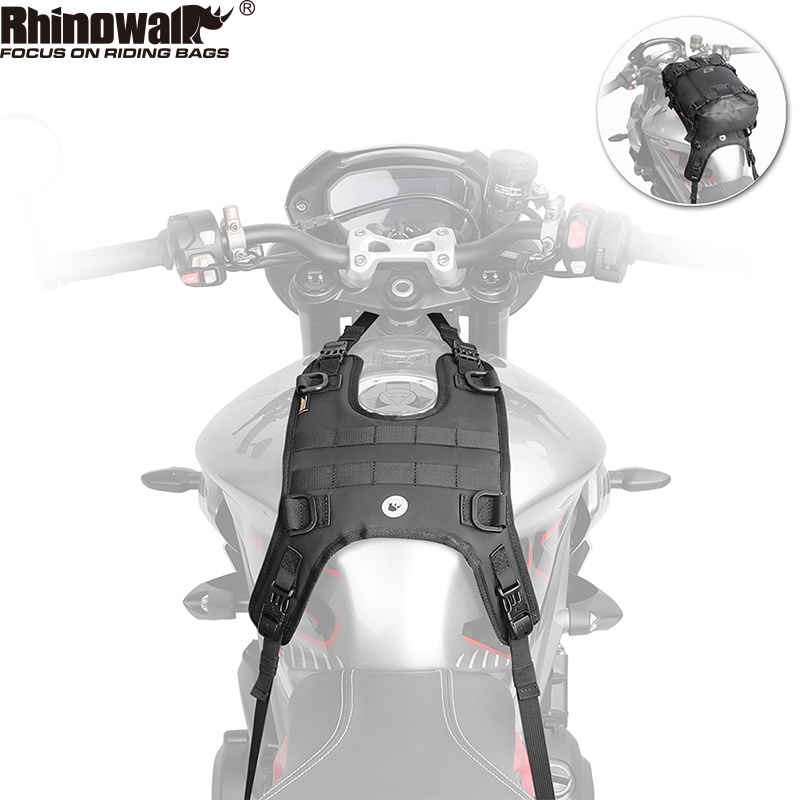 Rhinowalk 摩托車通用油箱包底座便攜式摩托車配件  用於越野摩托車油箱套件安裝