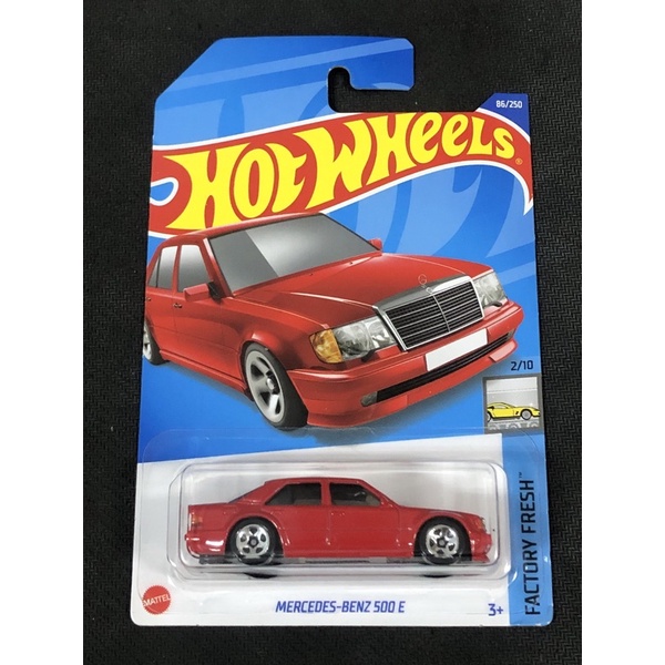 風火輪 hot wheels 賓士 mercedes benz 500 e 紅色 普卡