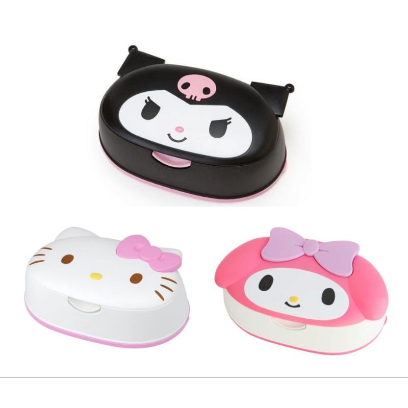 日本 LEC Hello Kitty 造型   大臉 濕紙巾盒 附濕紙巾 80抽 3款選【 咪勒 生活日鋪 】
