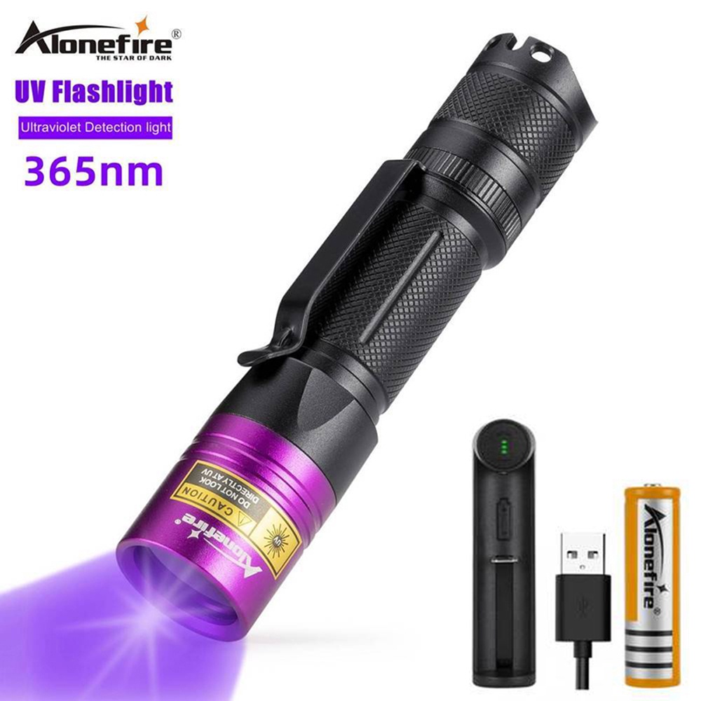 AloneFire SV39 365NM10W 紫外線手電筒  探測器錢探測器測試寵物尿癬真菌疾病UV紫光燈