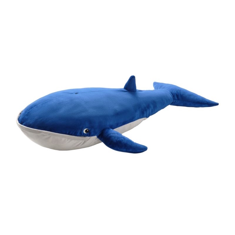 二手 IkEa 藍鯨 鯨魚娃娃 長抱枕