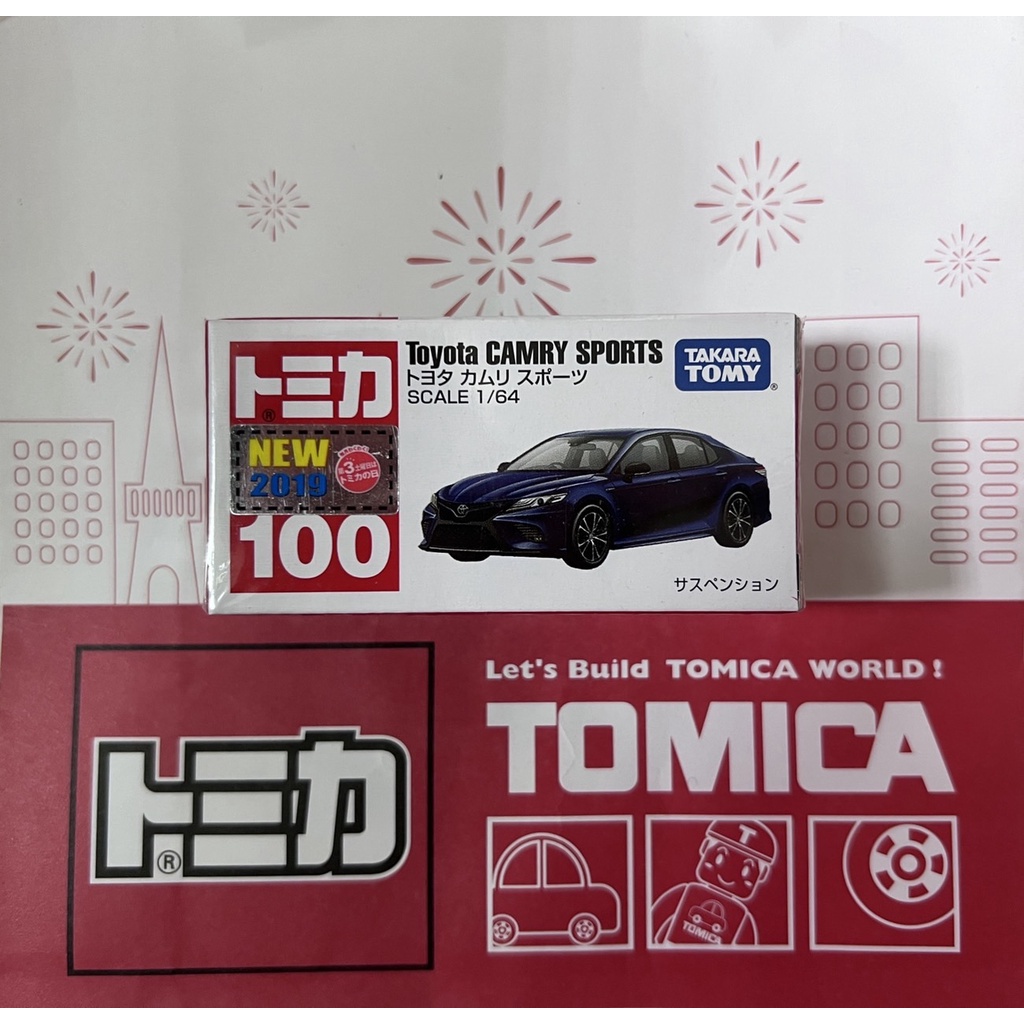 TOMICA  100  Toyota CAMRY  SPORTS  有新車貼    (全新封膜未拆)   ＊現貨＊