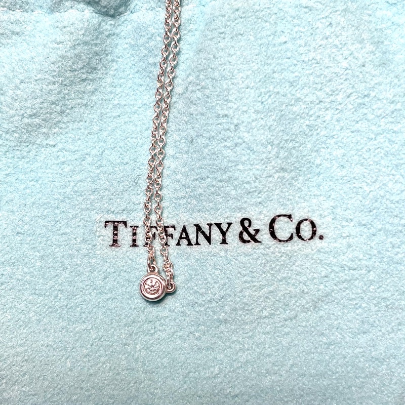 原價1萬5）Tiffany &amp; Co. 0.03克拉 純銀鑽石項鍊