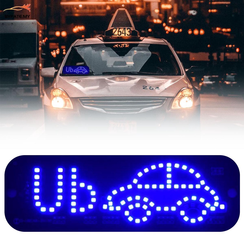 用於汽車發光的 LED 標誌裝飾 UBER LED 燈標誌 90 個 LED 標誌指示燈,帶 2 個吸盤SHOPSKC5