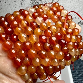 【水晶晶的窩】紅瑪瑙 鑽切 水晶 手串 手珠 手作 DIY