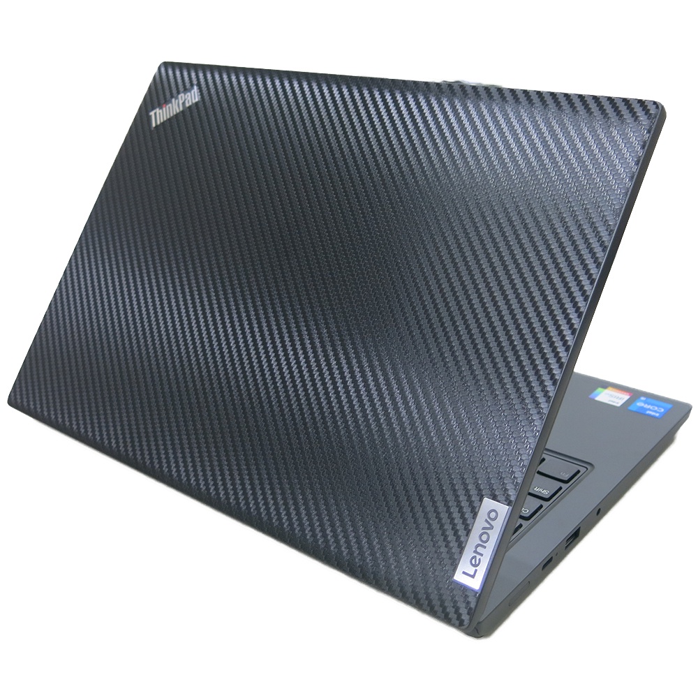 【Ez】Lenovo ThinkPad L13 GEN3 Gen4 黑色卡夢紋 機身貼 (含上蓋、鍵盤週圍、底部貼)