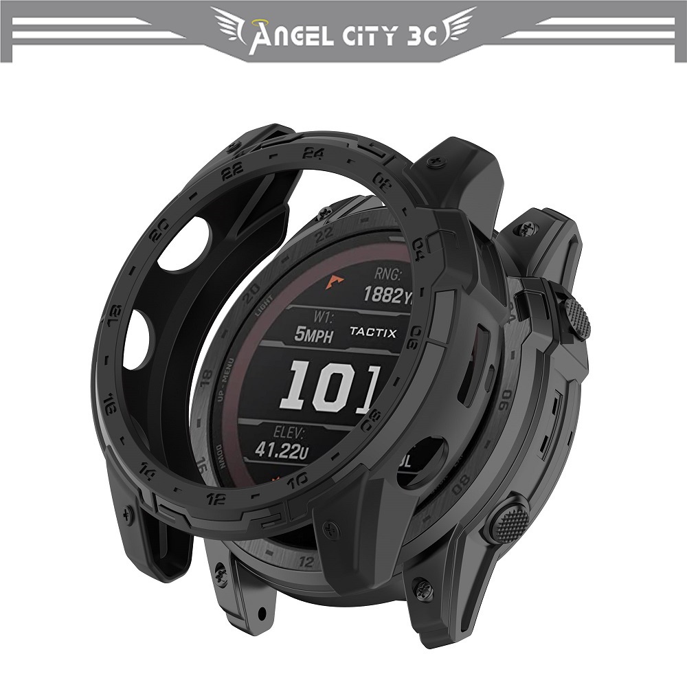 AC【半包保護殼】Garmin Tactix 7 – Pro Edition TPU 鎧甲錶殼 防摔 邊框 軟殼